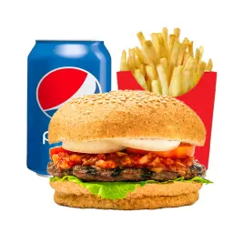 Chilli Spicy Beef Burger - Double Meal